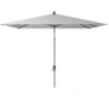 Parasol ogrodowy Riva 2.5 x 2.5 m z centralną nogą kwadratowy bez podstawy kolor jasnoszary Platinum parasole ogrodowe