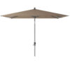 Parasol ogrodowy Riva 2.5 x 2.5 m z centralną nogą kwadratowy bez podstawy kolor taupe szarobeżowy Platinum parasole ogrodowe