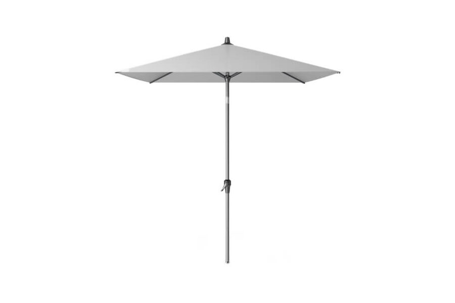 Parasol tarasowy Riva 2.5 x 2 m jasnoszary bez podstawy parasole ogrodowe Platinum