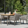 Bijou zestaw stołowy meble ogrodowe aluminiowe Apple Bee luksusowe meble ogrodowe