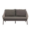 Bijou zestaw wypoczynkowy meble ogrodowe aluminiowe sofa ogrodowa 2 osobowa szara Apple Bee meble ogrodowe aluminium