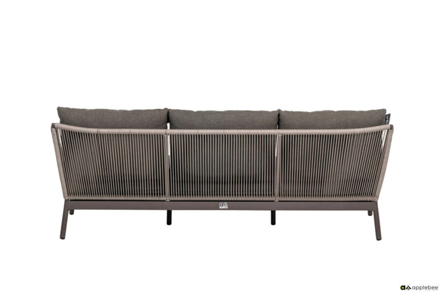 Bijou zestaw wypoczynkowy meble ogrodowe aluminiowe sofa ogrodowa 3 osobowa pleciona lina aluminium Apple Bee aluminiowe meble ogrodowe