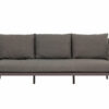 Bijou zestaw wypoczynkowy meble ogrodowe aluminiowe sofa ogrodowa 3 osobowa szara Apple Bee meble ogrodowe aluminium