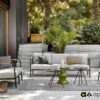 Elle Alu ogrodowy zestaw wypoczynkowy aluminiowy Apple Bee luksusowe meble ogrodowe