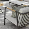 Elle Alu ogrodowy zestaw wypoczynkowy aluminiowy fotele ogrodowe sofa ogrodowa Apple Bee luksusowe meble ogrodowe