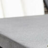 Milou Black luksusowy zestaw obiadowy technorattan alumimium Apple Bee detale betonowy blat stołu ekskluzywne meble ogrodowe