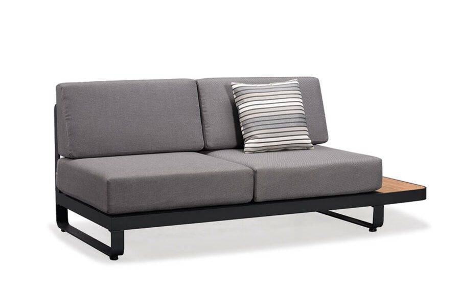 New Polo meble aluminiowe narożny zestaw wypoczynkowy sofa ogrodowa lewa stolik boczny Higold luksusowe meble ogrodowe