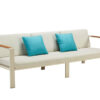 Nofi zestaw mebli ogrodowych z sofa 3 osobową sofa ogrodowa potrójna opcja Higold meble ogrodowe aluminium