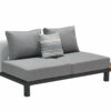 Polo meble ogrodowe aluminiowe narożnik sofa ogrodowa stolik boczny antracyt Higold aluminiowe meble ogrodowe
