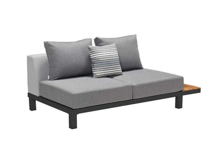Polo meble ogrodowe aluminiowe narożnik sofa ogrodowa stolik boczny antracyt Higold aluminiowe meble ogrodowe