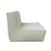 C-2 Edge nowoczesny fotel ogrodowy z tkaniny kolor beżowy 141 TroisPommes Home luksusowe meble ogrodowe