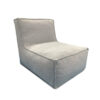 C-2 Edge nowoczesny fotel ogrodowy z tkaniny jasnoszary 161 TroisPommes Home designerskie meble ogrodowe