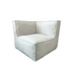 C-2 Edge nowoczesny narożny fotel ogrodowy z tkaniny beżowy 141 TroisPommes Home designerskie meble ogrodowe