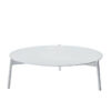 Ambience ogrodowy stolik kawowy z aluminium biały duży large 103 cm Twoja Siesta meble ogrodowe aluminium