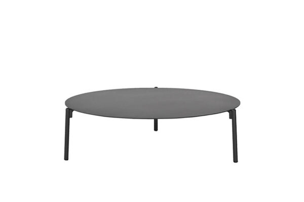 Ambience ogrodowy stolik kawowy z aluminium charcoal antracyt duży large 103 cm Twoja Siesta meble ogrodowe aluminium
