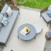 Ambience ogrodowy stolik kawowy z aluminium stoliki duży charcoal średni chamagne Twoja Siesta meble ogrodowe aluminium