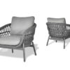 Grinta zestaw mebli ogrodowych wypoczynkowy fotel ogrodowy nowoczesne meble ogrodowe aluminium Twoja Siesta