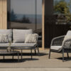 Grinta zestaw mebli ogrodowych wypoczynkowy sofa ogrodowa fotel ogrodowy meble ogrodowe aluminiumTwoja Siesta
