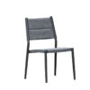 Milan meble ogrodowe zestaw stołowy szare krzesło ogrodowe aluminiowe textilene Twoja Siesta nowoczesne meble ogrodowe