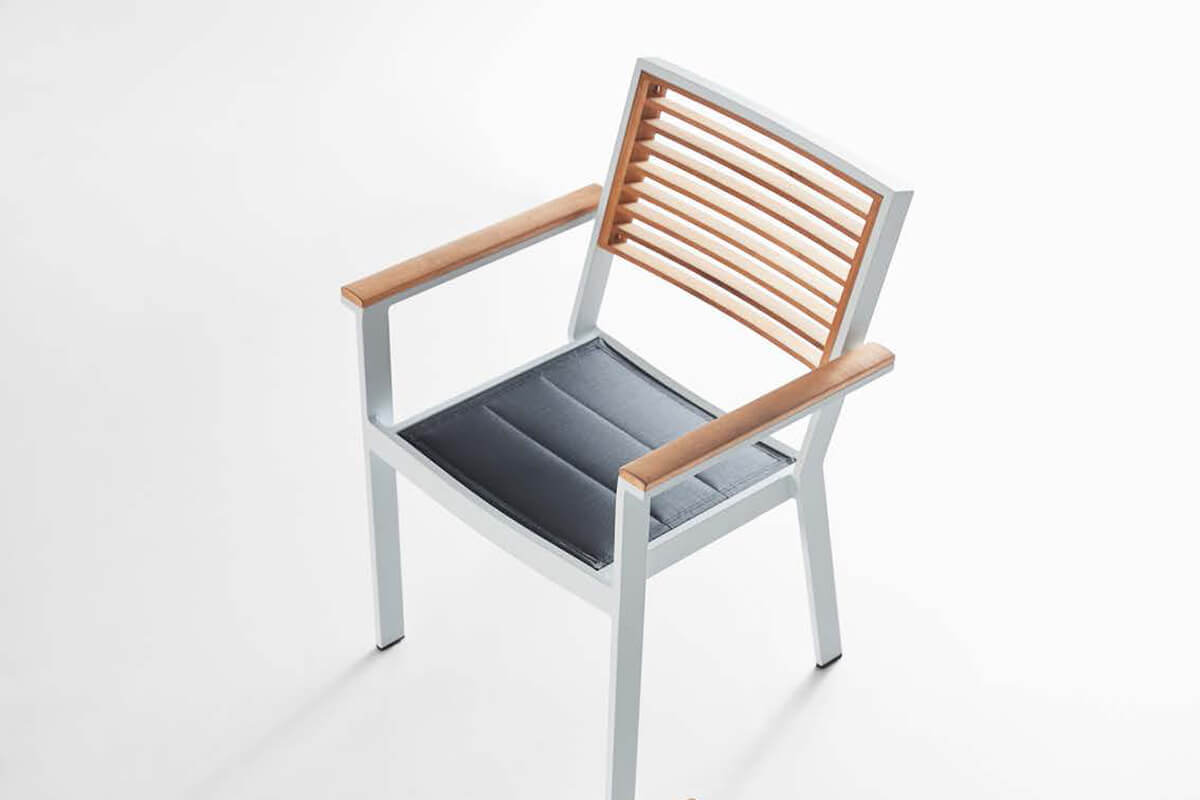 York zestaw mebli ogrodowych stół i krzesła krzesło aluminiowe do ogrodu Higold meble ogrodowe aluminium