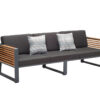 New York meble aluminiowe zestaw wypoczynkowy sofa ogrodowa potrójna Higold meble ogrodowe aluminiowe