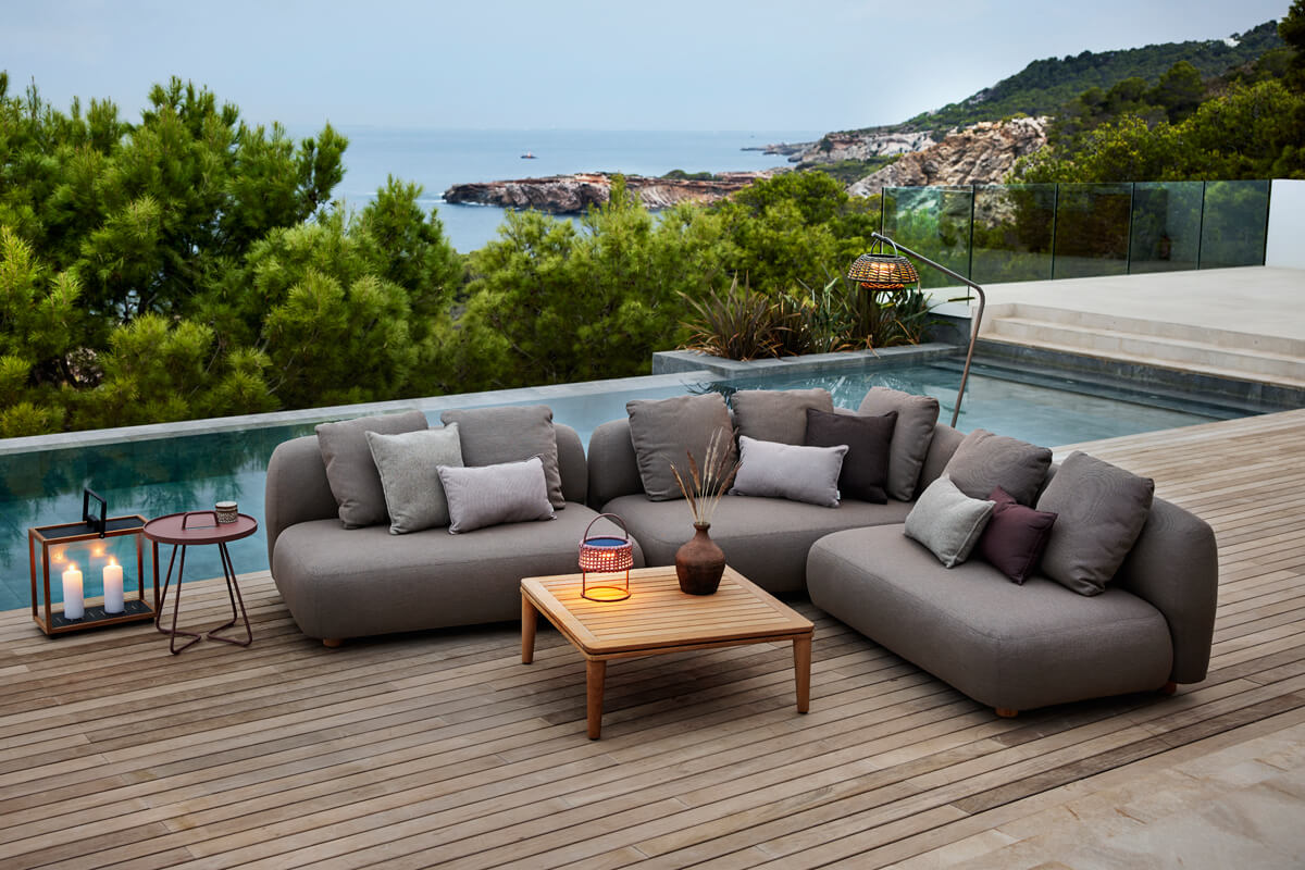 Capture sofa ogrodowa 2 osobowa nowoczesne meble ogrodowe Cane-line meble ogrodowe tekstylne
