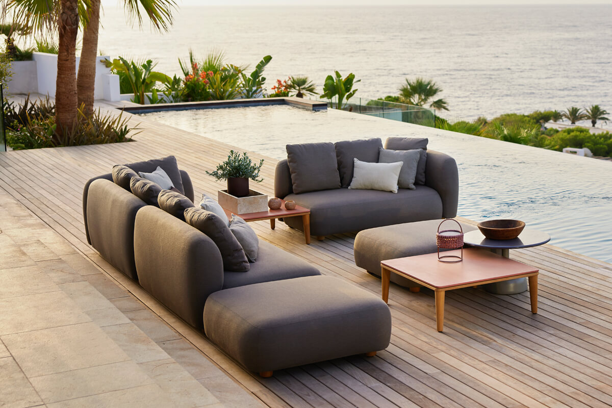 Capture sofa ogrodowa 2 osobowa nowoczesne meble ogrodowe Cane-line