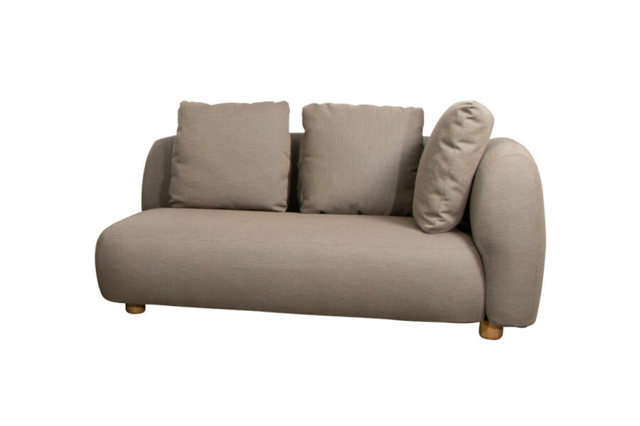 Capture sofa ogrodowa 2 osobowa z podłokietnikiem lewa luksusowe meble ogrodowe Cane-line