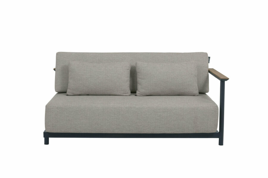 St Lucia Alu zestaw ogrodowy aluminium sofa ogrodowa lewa Apple Bee luksusowe meble ogrodowe aluminiowe
