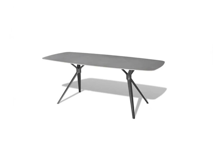 Noci meble ogrodowe zestaw stołowy stół ogrodowy aluminium blat kamienny szary wysokiej jakości meble ogrodowe Twoja Siesta