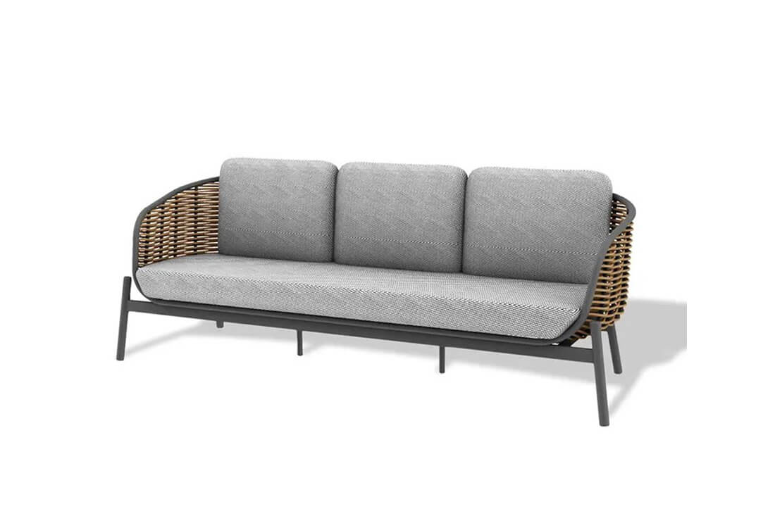 Noci meble ogrodowe zestaw wypoczynkowy technorattanowy sofa 3 osobowa eleganckie meble ogrodowe Twojasiesta