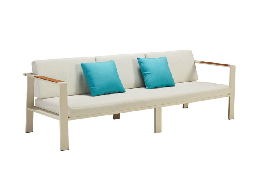 Nofi zestaw ogrodowy meble aluminiowe sofa ogrodowa potrójna Higold meble ogrodowe aluminium
