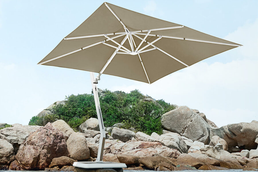 Wing parasol ogrodowy 3m Higold khaki wysokiej jakości tkanina poszycia