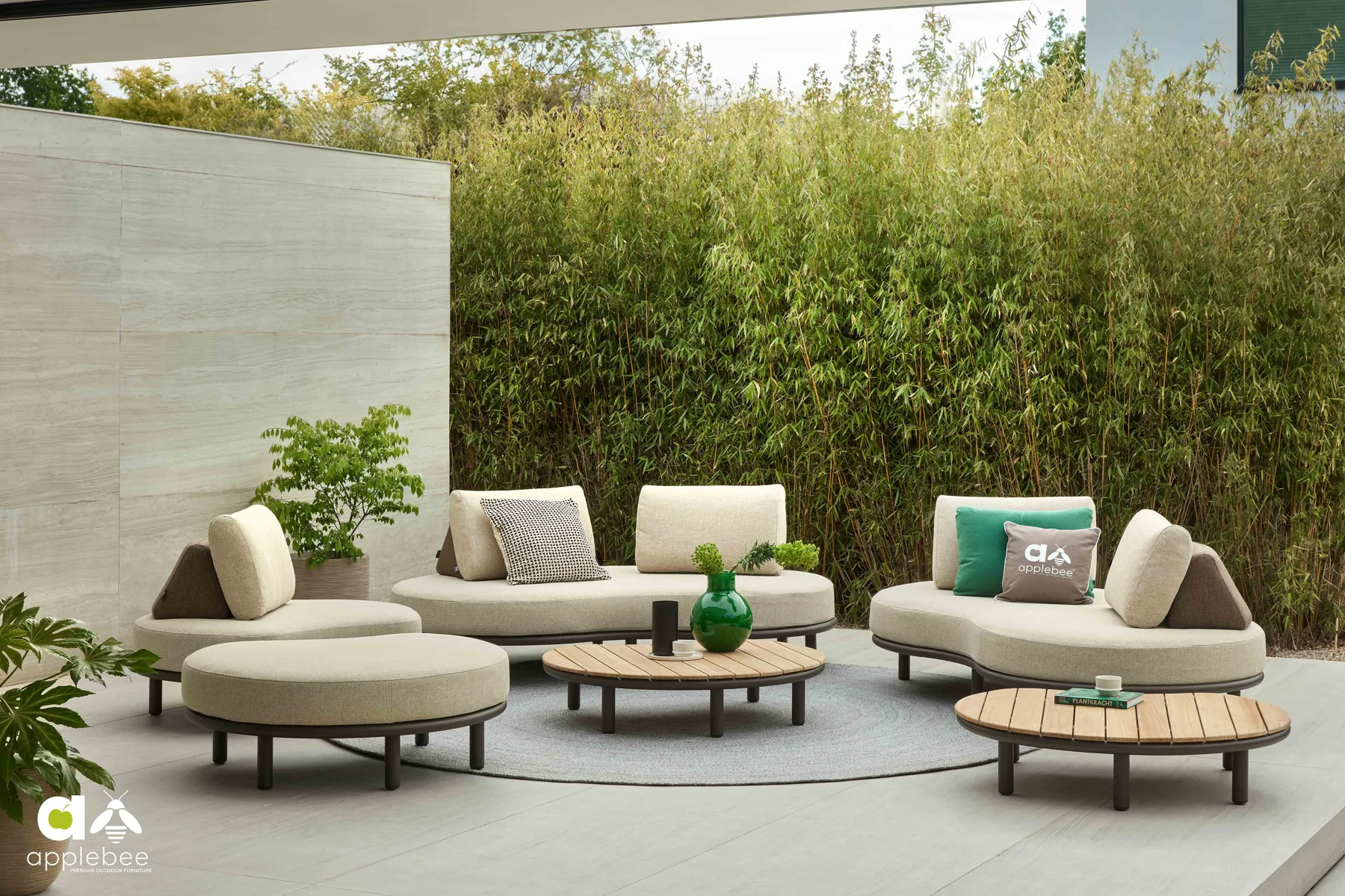 Meble ogrodowe Moon Island Bronze zestaw wypoczynkowy na taras | Apple Bee Moon Island Bronze zestaw wypoczynkowy na taras ekskluzywne meble ogrodowe Apple Bee