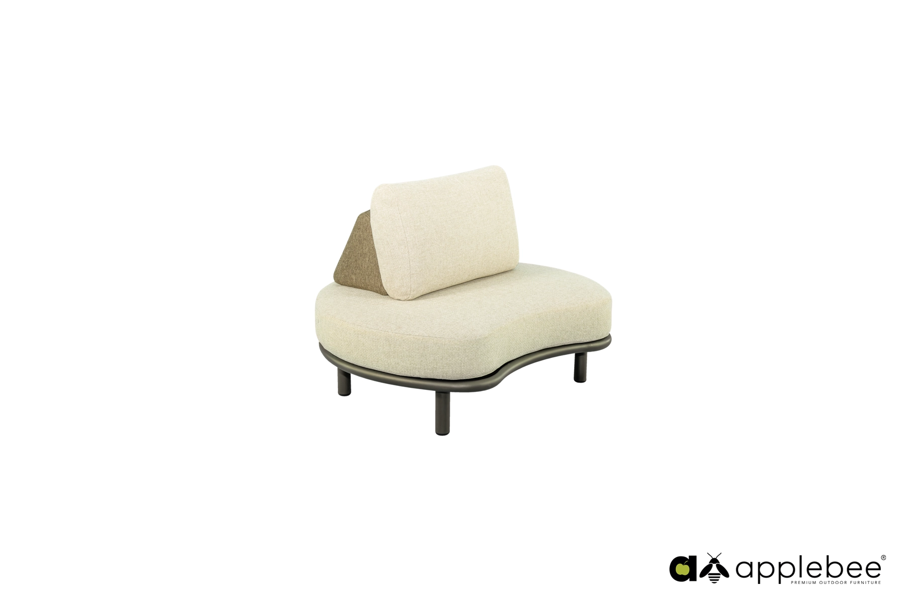 Cocoon Boucle zestaw ogrodowy technorattanowy designerski fotel ogrodowy Apple Bee meble ogrodowe