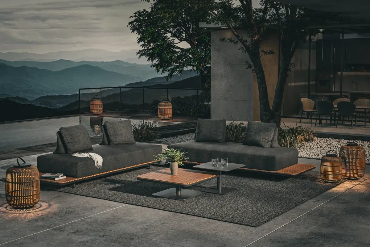 palau-meble-ogrodowe-modulowe-jesienny-taras-strefa-relaksu-premium Sofa technorattanowa Cocoon Apple Bee Jak zadbać o meble ogrodowe premium przed zimą - Poradnik