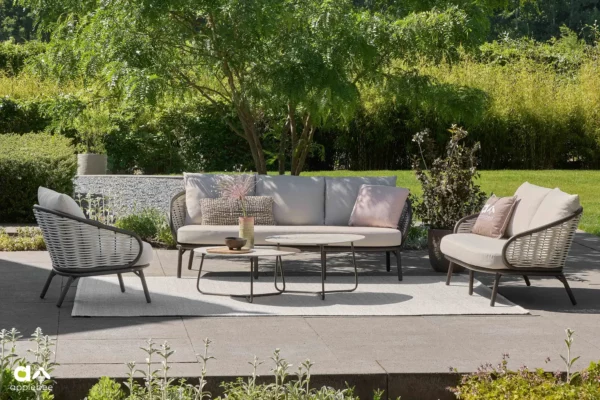 Pine Key Bronze meble ogrodowe zestaw wypoczynkowy ekskluzywne meble ogrodowe Apple Bee