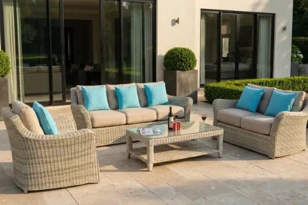 Torino VIP meble ogrodowe technorattan jasny zestaw ogrodowy Twoja Siesta