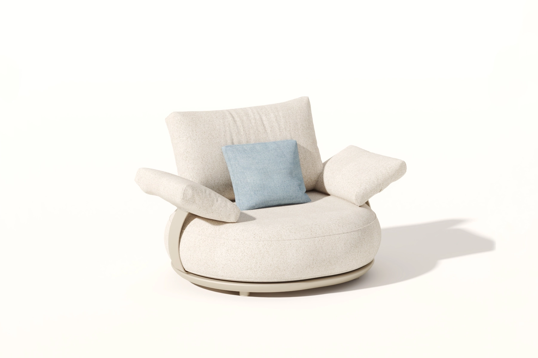 Calla ekskluzywne meble ogrodowe Higold zestaw 8 osobowy wygodny fotel ogrodowy meble ogrodowe aluminiowe