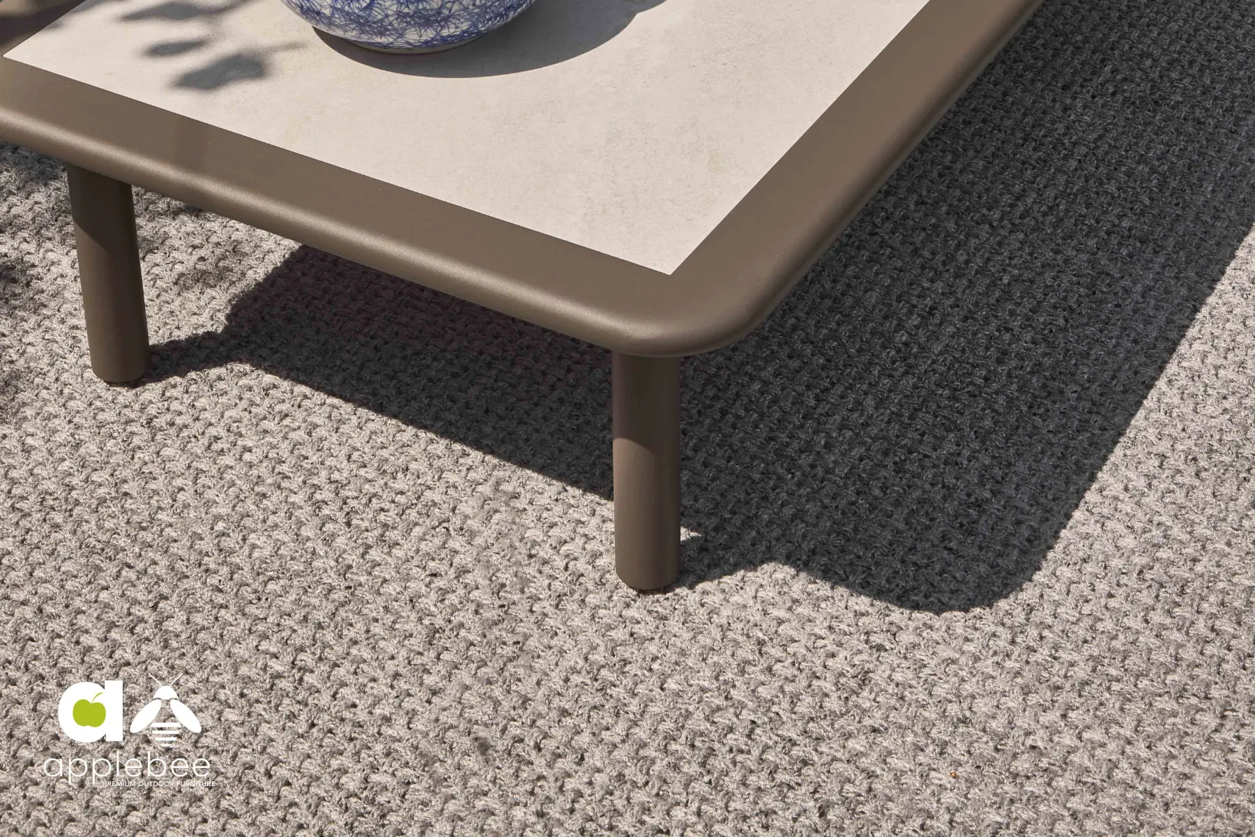 Cross dywan zewnętrzny prostokątny kolor szary akcesoria ogrodowe premium Apple Bee