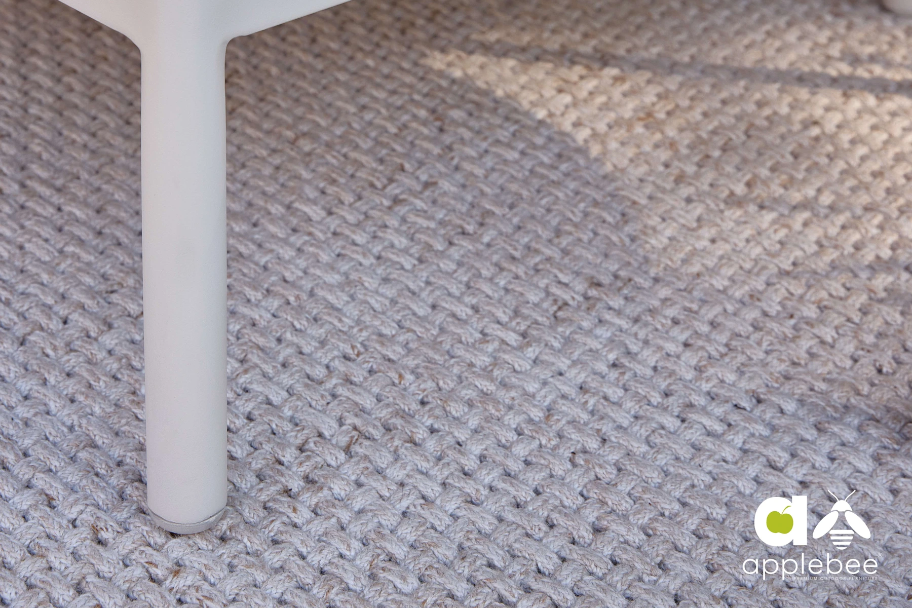 Cross dywan zewnętrzny prostokątny oyster perłowy włókno poliestrowe z recyklingu Apple Bee