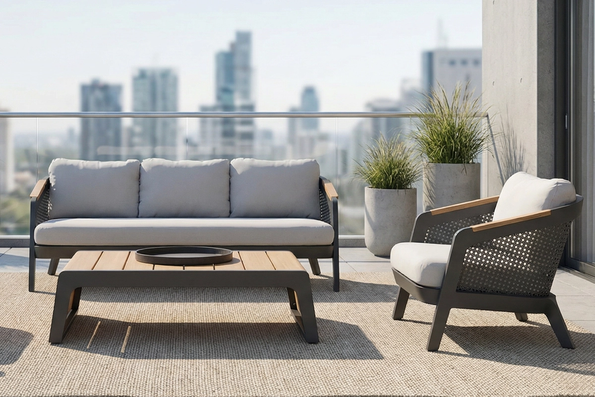 Roma meble ogrodowe aluminiowe | Twoja Siesta ekskluzywne meble ogrodowe z technorattanu aluminium drewna zestawy ogrodowe wypoczynkowe Roma Twoja Siesta meble ogrodowe aluminiowe