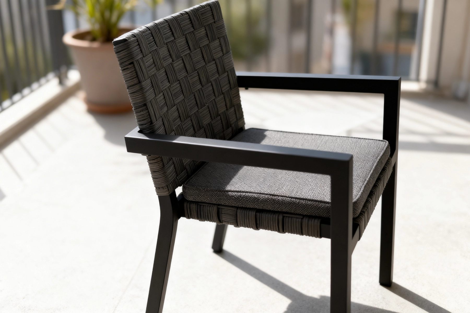 Hamm zestaw ogrodowy stół i krzesła krzesło ogrodowe aluminium technorattan meble ogrodowe Twoja Siesta