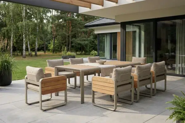 Nottingham stół i krzesła ogrodowe dla 8 osób ekskluzywne meble ogrodowe