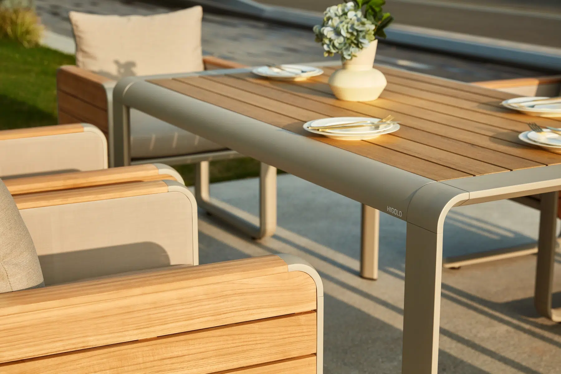 Nottingham stół i krzesła ogrodowe dla 6-8 osób meble ogrodowe premium Higold