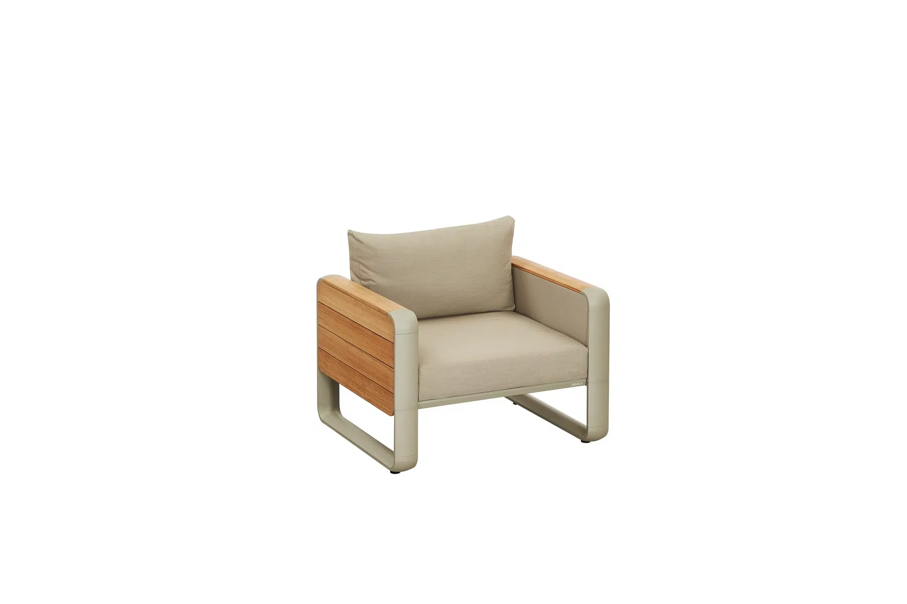 Nottingham zestaw ogrodowy wypoczynkowy Higold fotel ogrodowy aluminium drewno tekowe