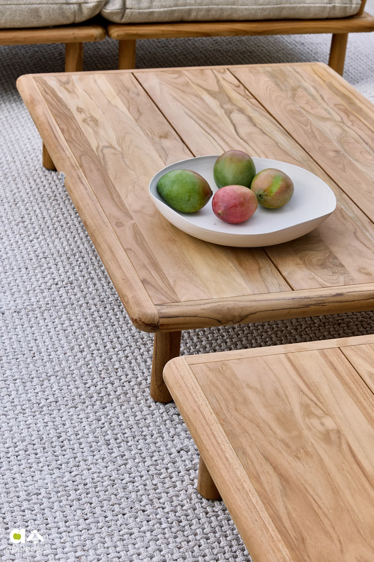 Sling Cotton Flower modułowy narożnik ogrodowy luksusowe meble ogrodowe drewniane Apple Bee