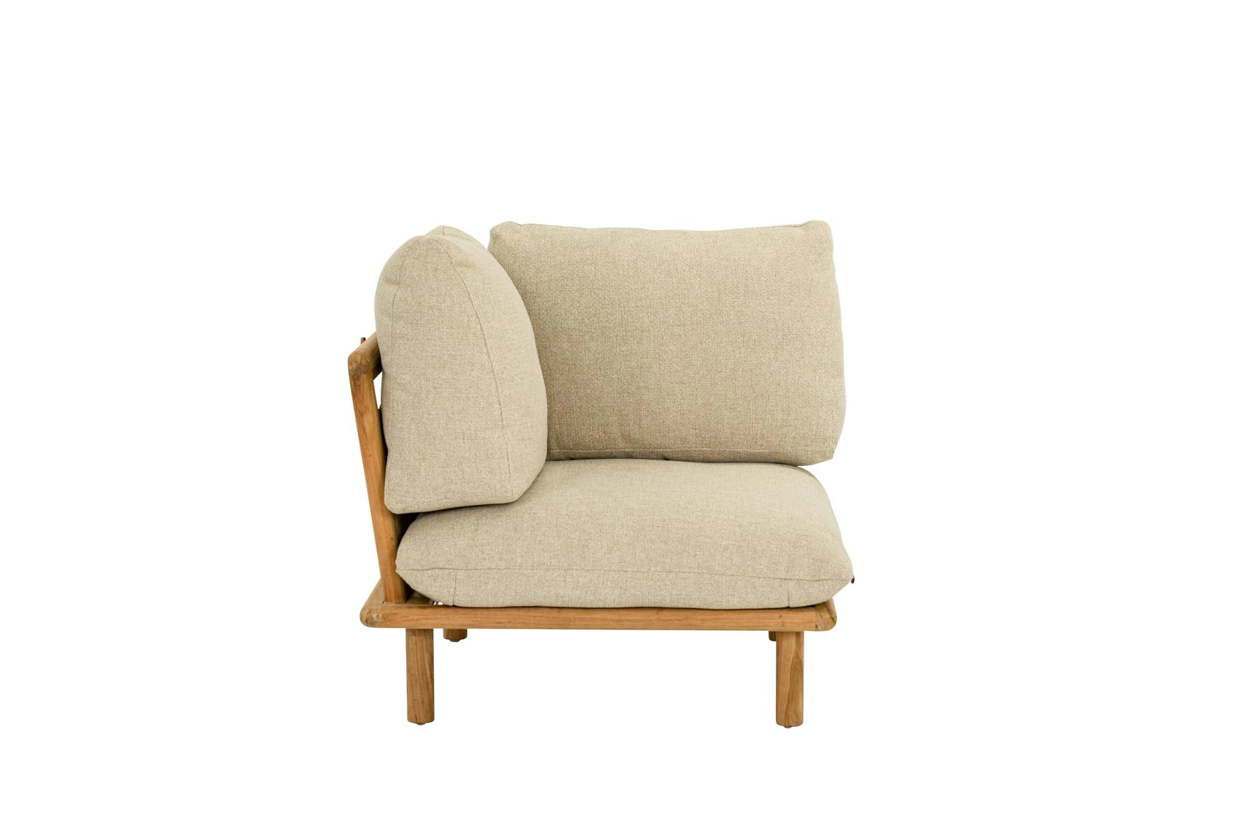 Sling Cotton Flower modułowy narożnik ogrodowy sofa ogrodowa narożna luksusowe meble ogrodowe drewniane Apple Bee