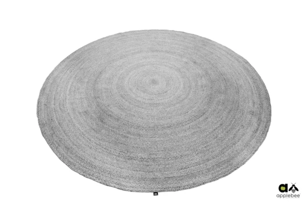 Swirl okrągły dywan zewnętrzny 3m kolor Darkgrey ciemnoszary dywany zewnętrzne Apple Bee