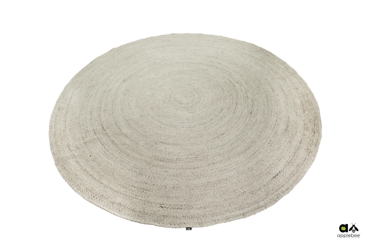 Swirl okrągły dywan zewnętrzny 3m kolor Sand piaskowy dywany zewnętrzne Apple Bee